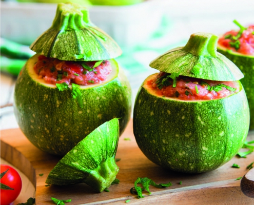 Rellenar verduras, cortes y limpieza