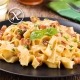 Pasta carbonara sin gluten