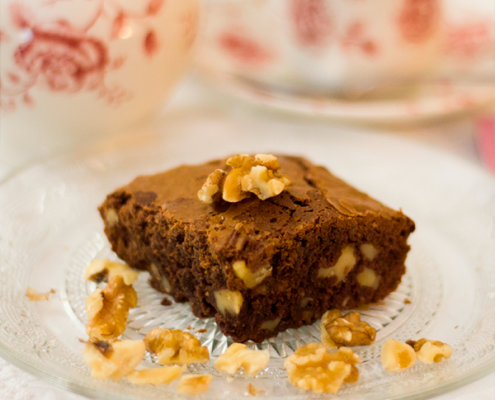 brownie de chocolate y nueces