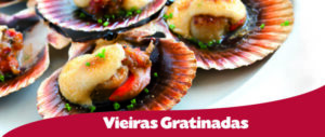 vieiras gratinadas