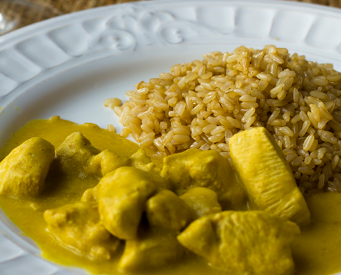 pollo al curry fácil