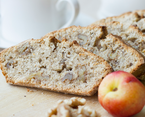 pan de plátano con nueces