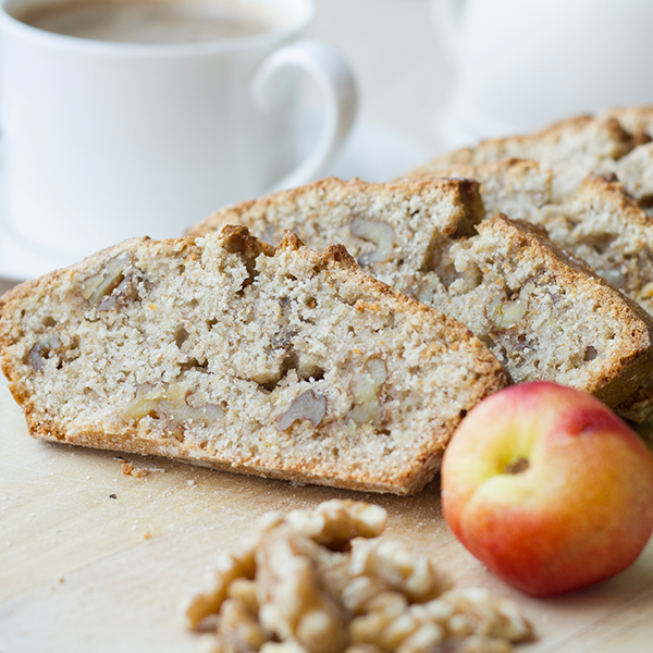 pan de plátano con nueces