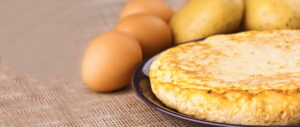 tortilla de patatas hecha con microondas