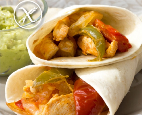 Receta Fajitas de Pollo Sin Gluten