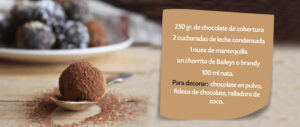 trufas de chocolate