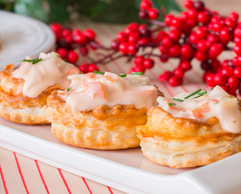 volovanes caseros rellenos de ensaladilla