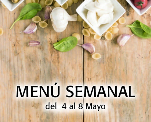 Menu Semanal Recetas del 4 al 8 Mayo