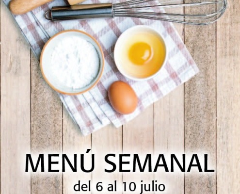 Menú Semanal del 6 al 10 julio