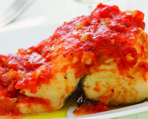 Bacalao con Tomate