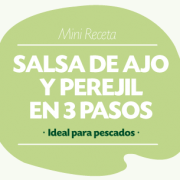 Salsa de ajo y perejil en 3 pasos