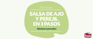 Salsa de ajo y perejil en 3 pasos