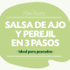 Salsa de ajo y perejil en 3 pasos