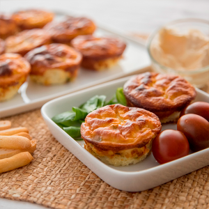 tortilla de patatas en cupcake