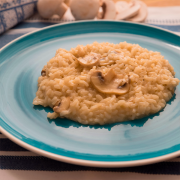 arroz cremoso con champiñones