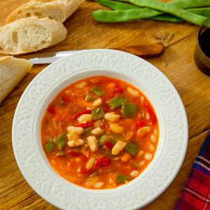 alubias con verduras fácil