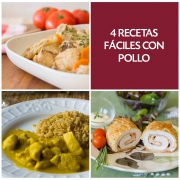 4 recetas fáciles con pollo