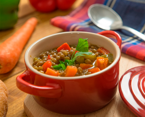 lentejas con verduras fácil