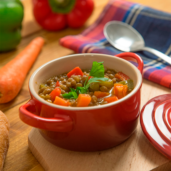 lentejas con verduras fácil