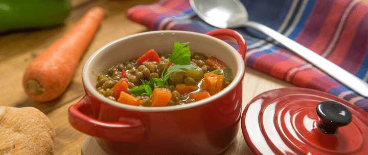 Lentejas con verduras fácil