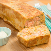 pastel de verduras con salmón