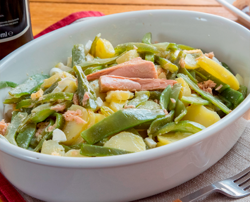 ensalada de patatas y judias verdes