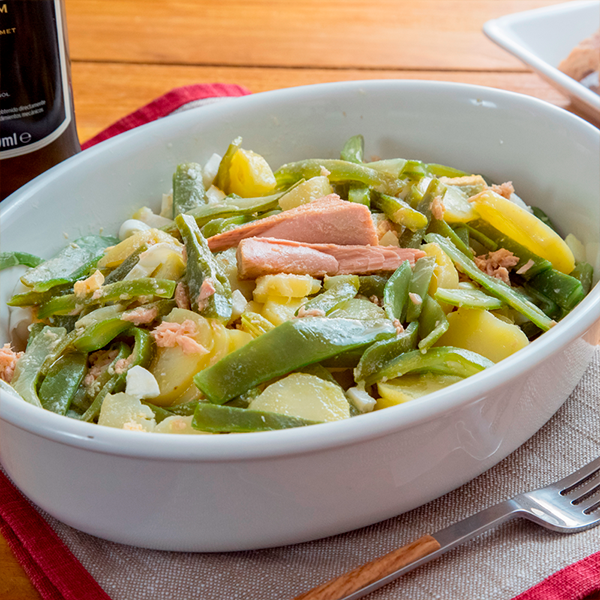 ensalada de patatas y judias verdes