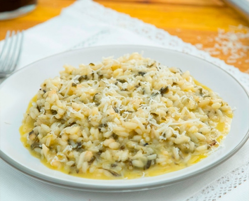 risotto de espinacas