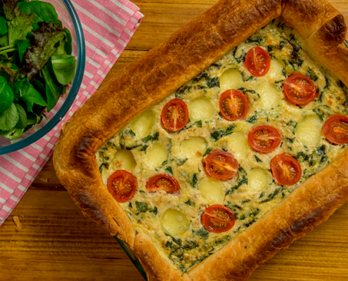 quiche de atun en hojaldre