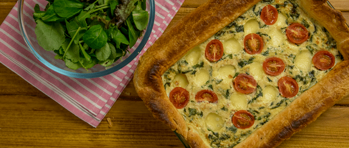 Quiche de atún en hojaldre