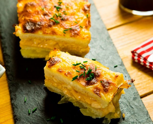 pastel de pollo a la barbacoa