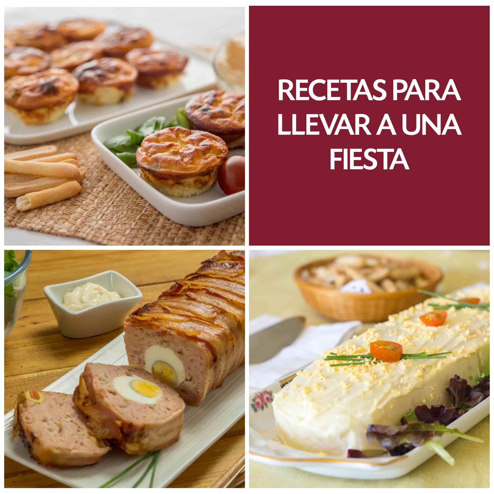 Recetas para llevar a una fiesta