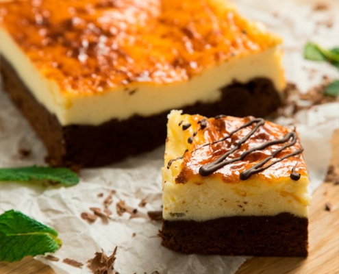 Brownie cheesecake