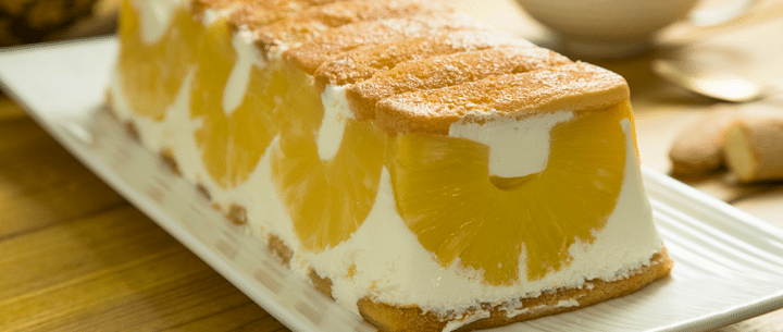 Tarta de piña y yogur