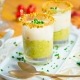 vasitos de crema de espárragos