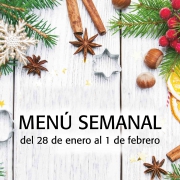 Menú semanal del 28 de enero al 1 de febrero