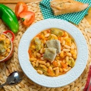 bacalao con alubias