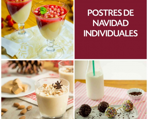 Postres de Navidad individuales