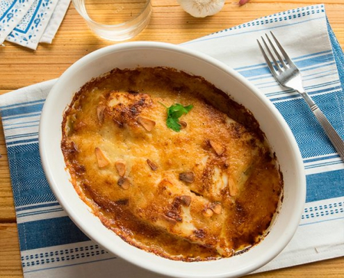 bacalao con alioli de manzanas con miel