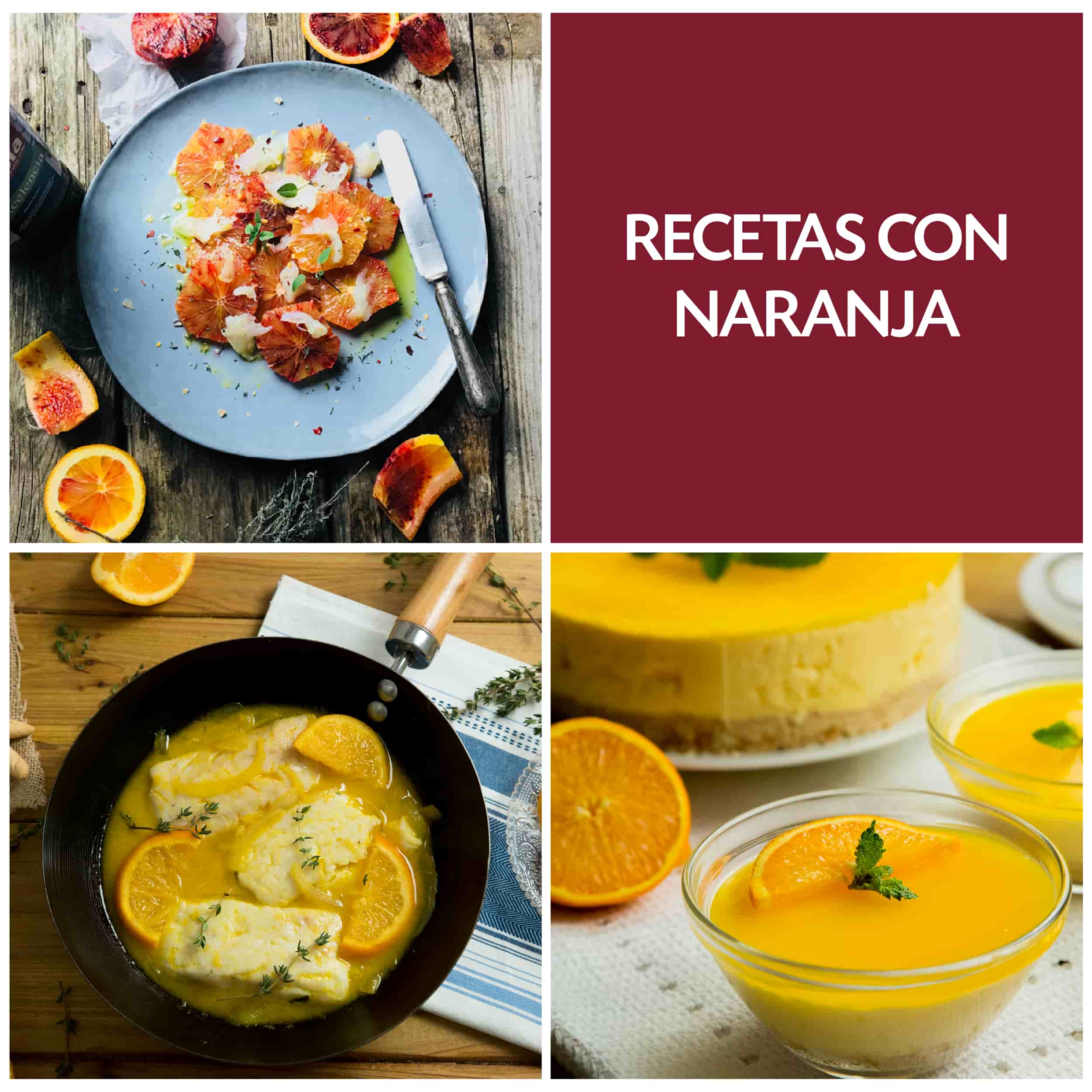 4 recetas con naranja