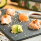 sushi con arroz de coliflor