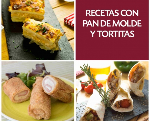 Recetas con pan de molde y tortitas de trigo