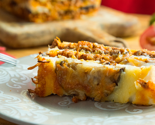 Pastel de berenjenas y ternera