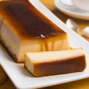 Flan de huevo y galletas