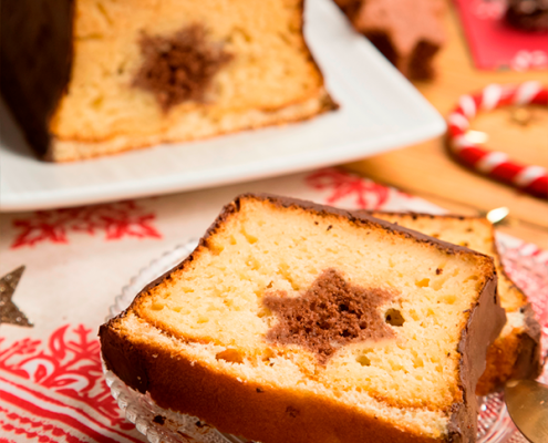 Bizcocho de chocolate de Navidad