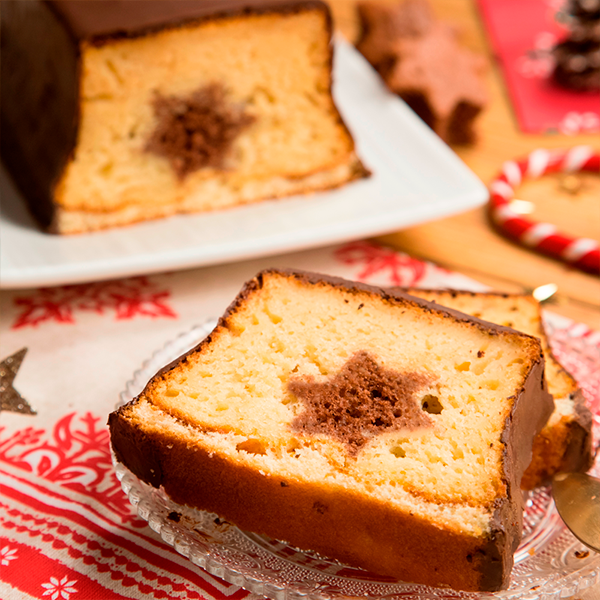 Bizcocho de chocolate de Navidad