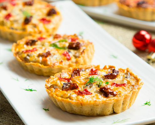 Mini quiches de setas