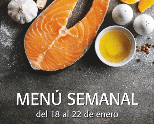 Menú semanal del 18 al 22 de enero