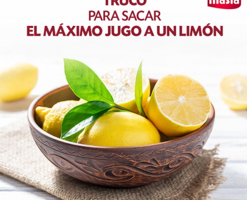 Truco para sacar el máximo jugo a un limón