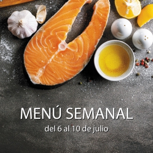 menú semanal del 6 al 10 de julio